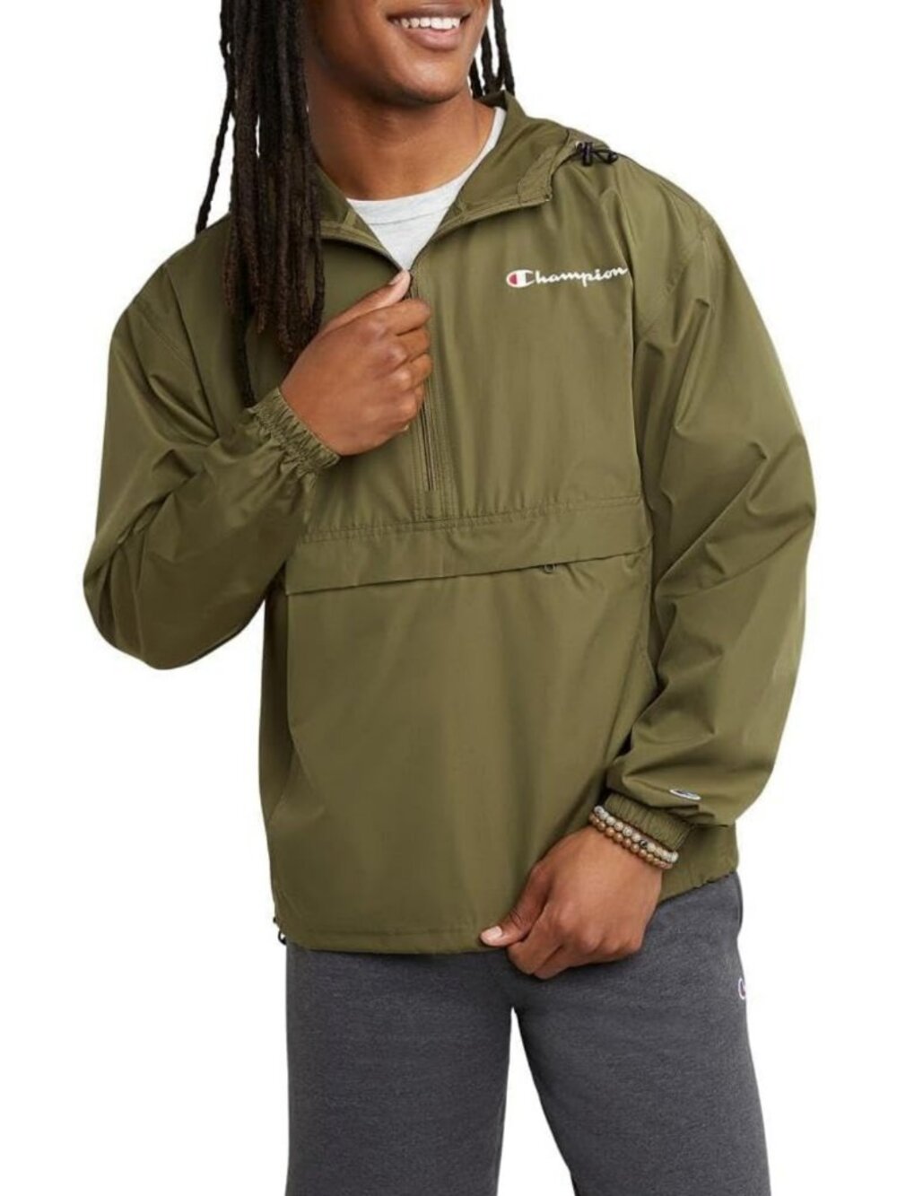 Men's Full-Zip Stadium Jacket | Wind & Water Resistant Outdoor Coat